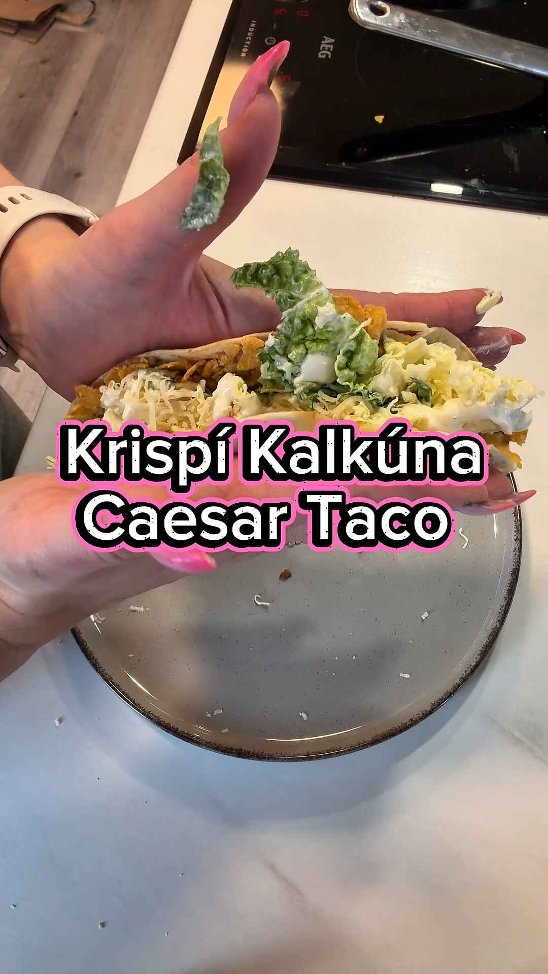 Stökkar Kalkúna Ceasar Taco