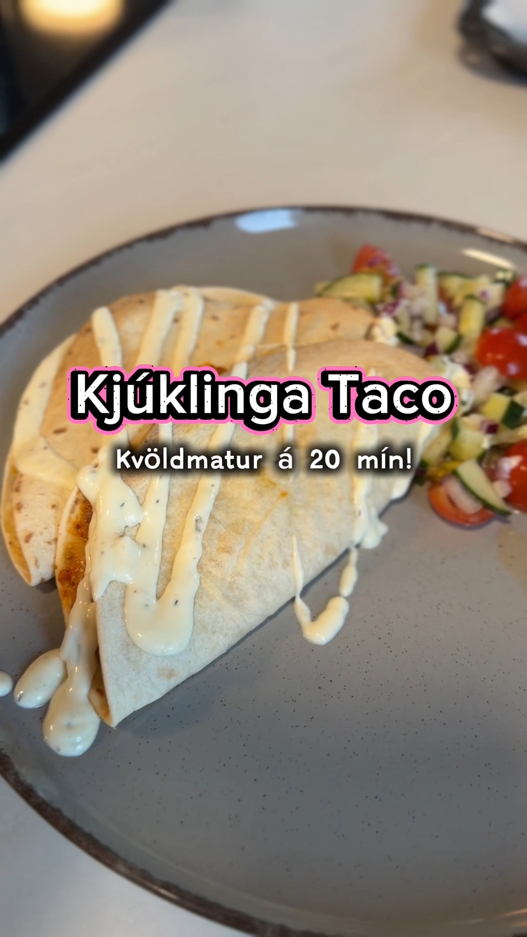 Kjúklinga Taco – Kvöldmatur á 20 Mínútum!