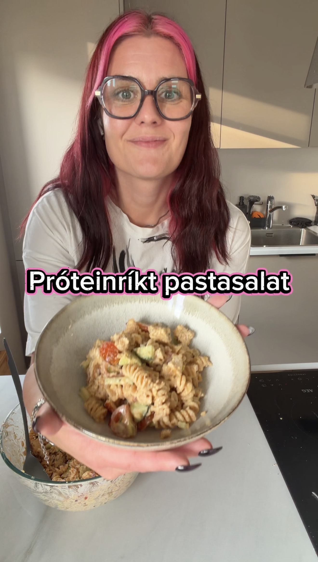 Próteinríkt Pastasalat